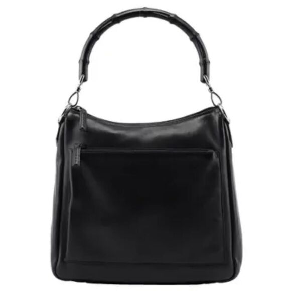 Gucci Handbags - Gucci Diana Cloth & Leather Bamboo Black Women's Bag Excellent Condition
